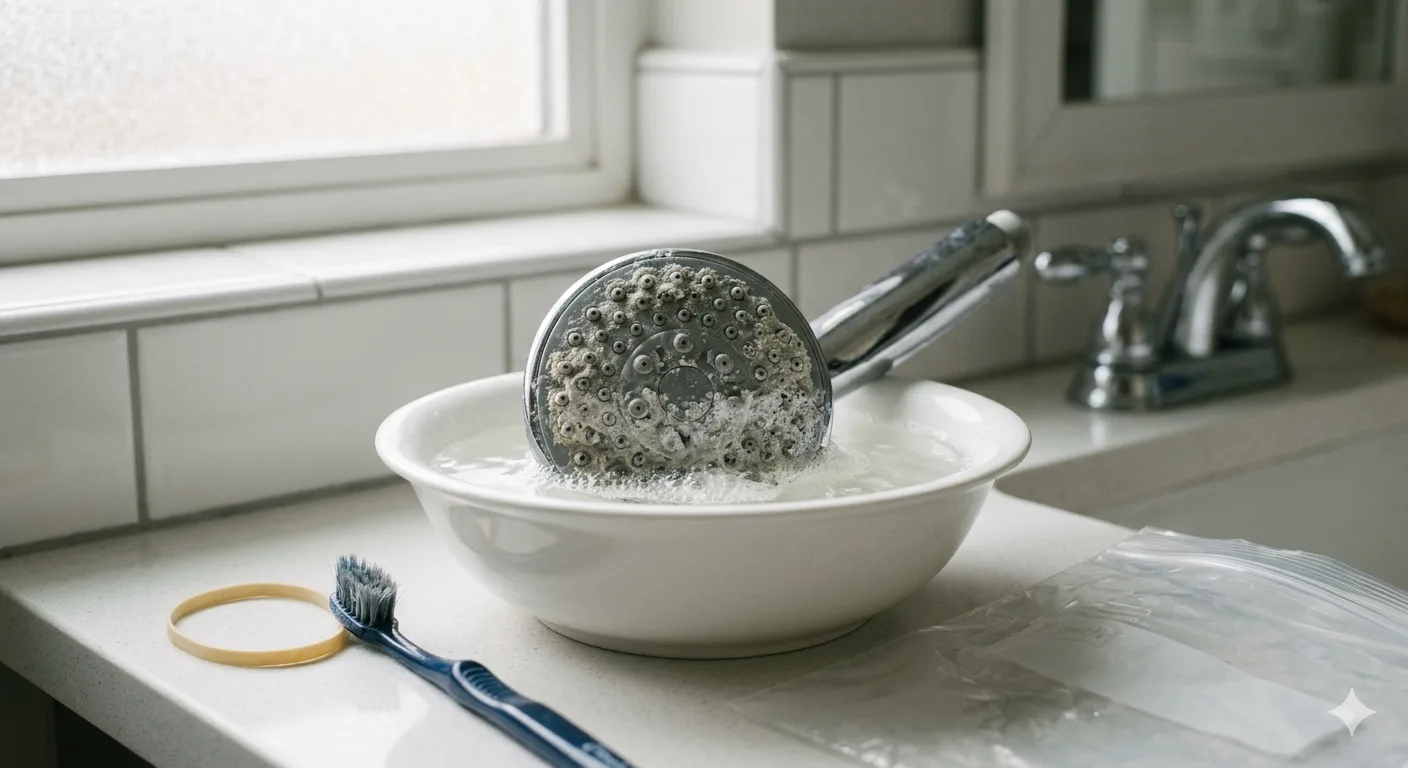 clean the showerhead