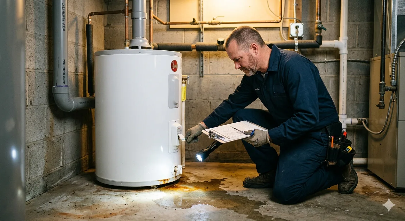 hot water heater leaking
