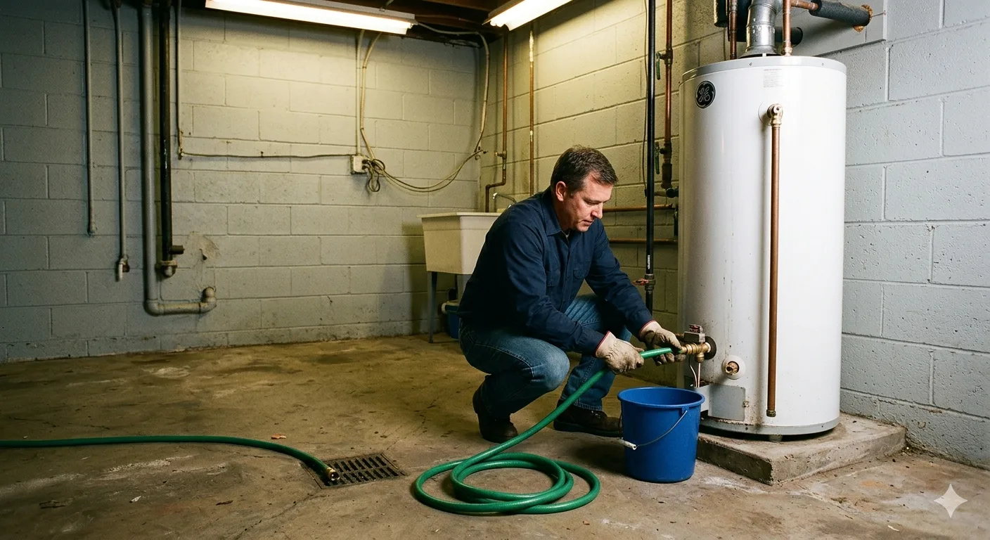 how to drain water heater