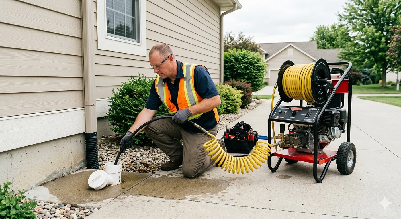 hydrojet drain cleaning