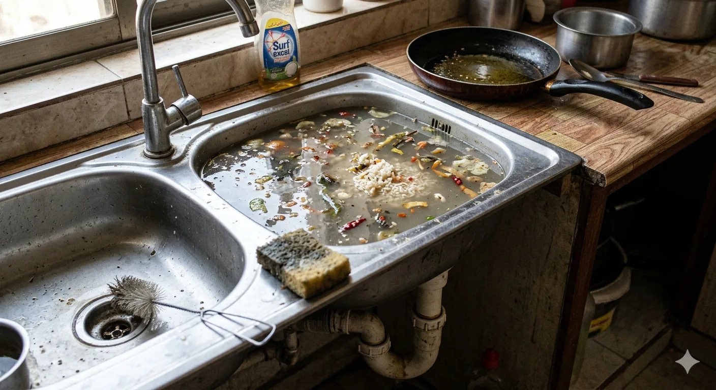 kitchen drain clogged near me