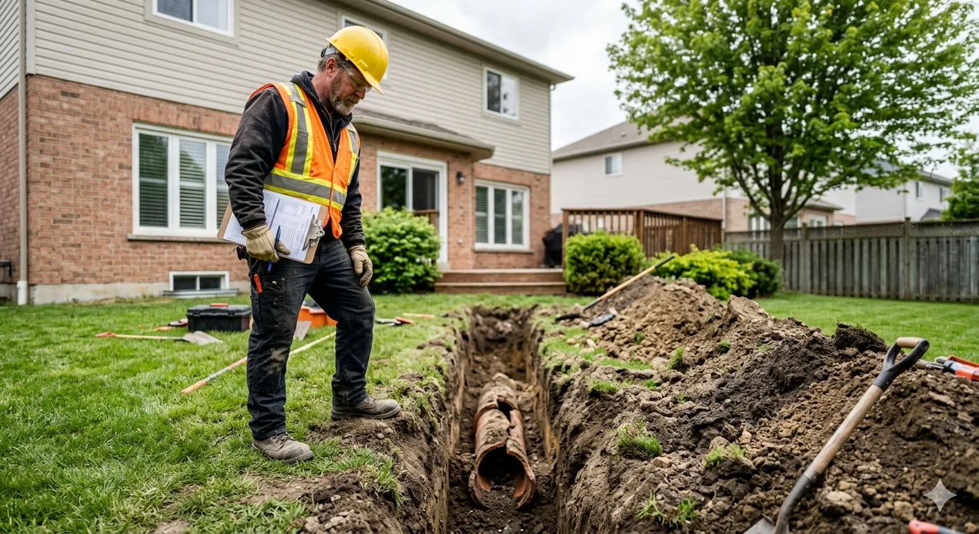 replace sewer line