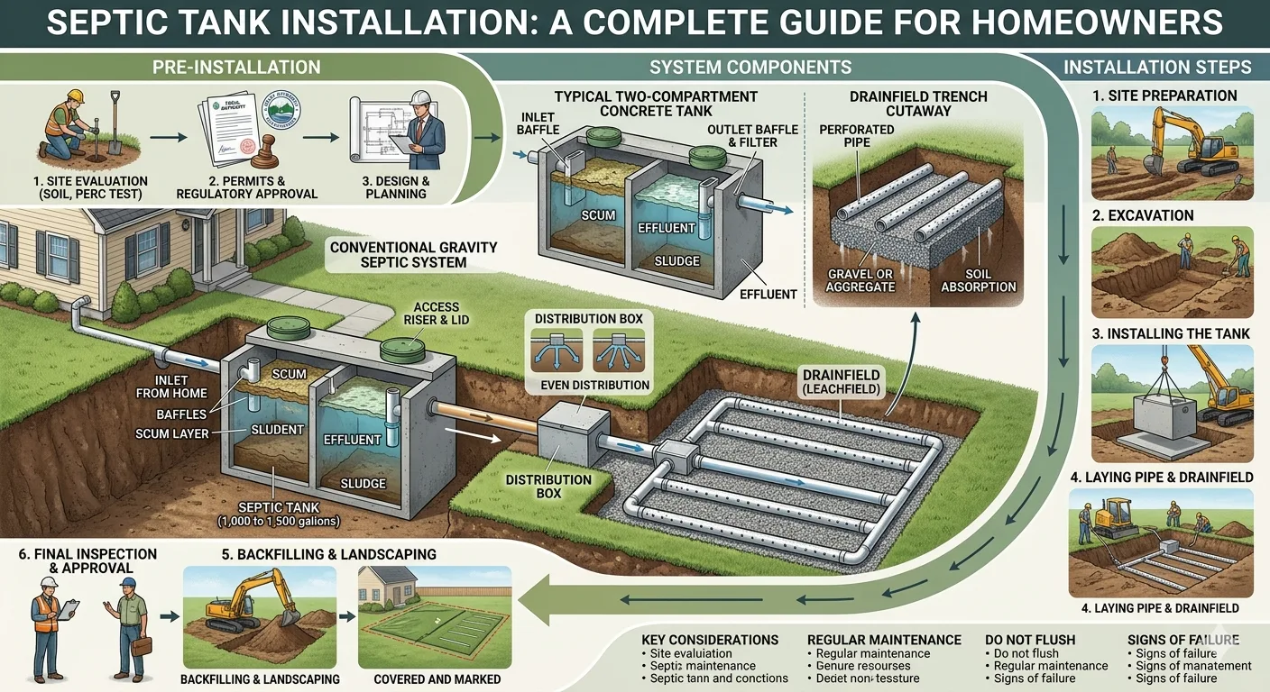 septic tank installation