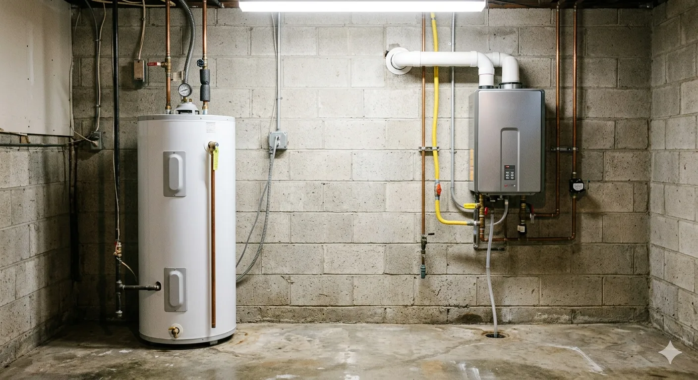 tankless vs tank water heater