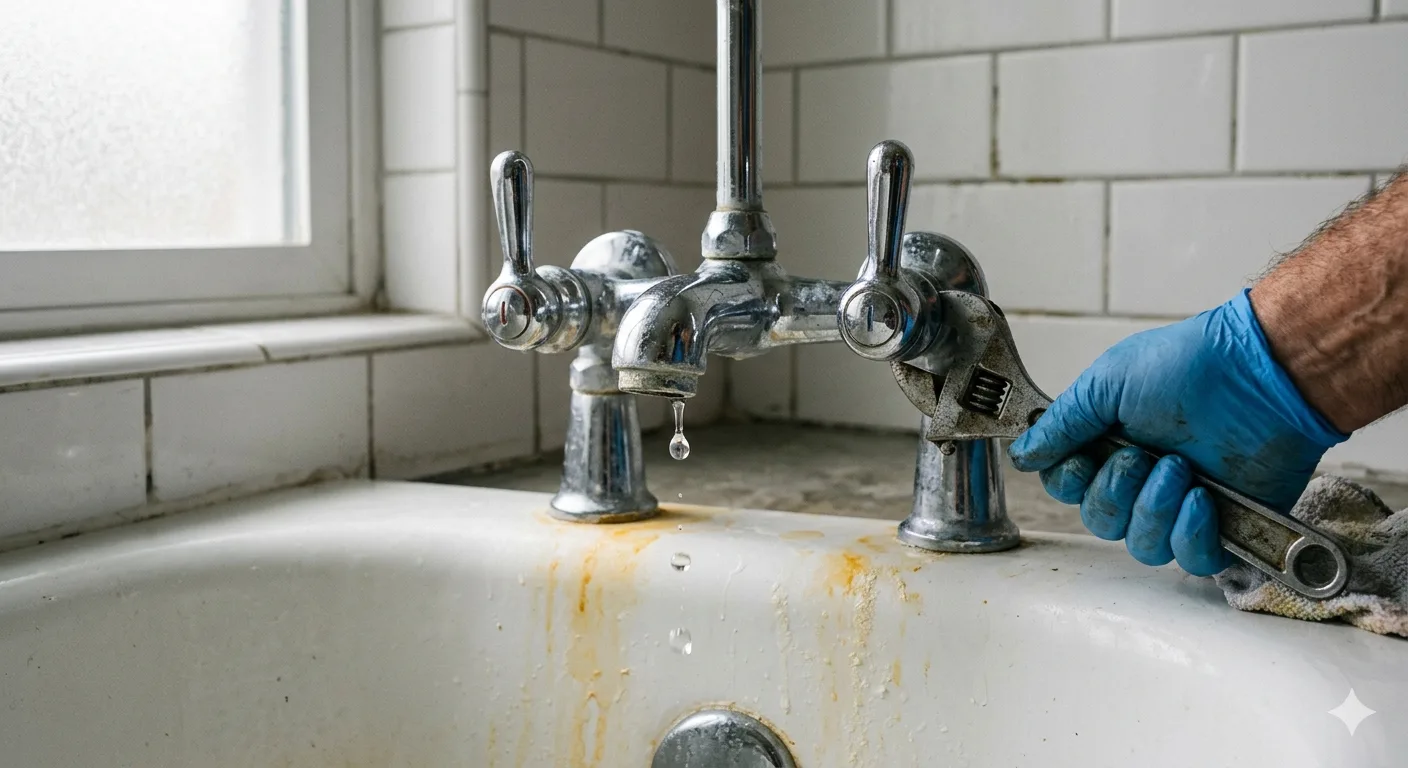 tub tap leaking