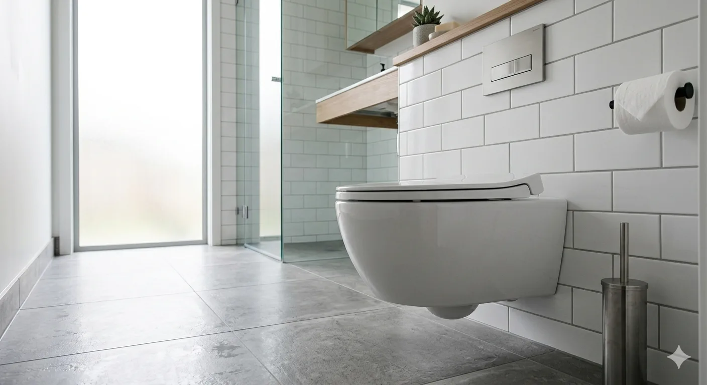 wall mounted toilet