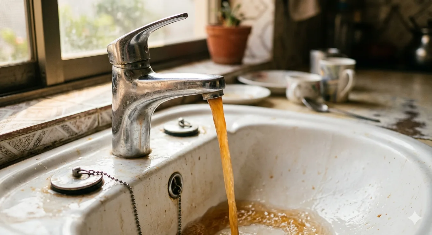 water from pipes
